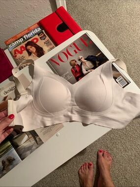 Seamless Light Beige Molded-Cup Bra - Comfortable Everyday Support